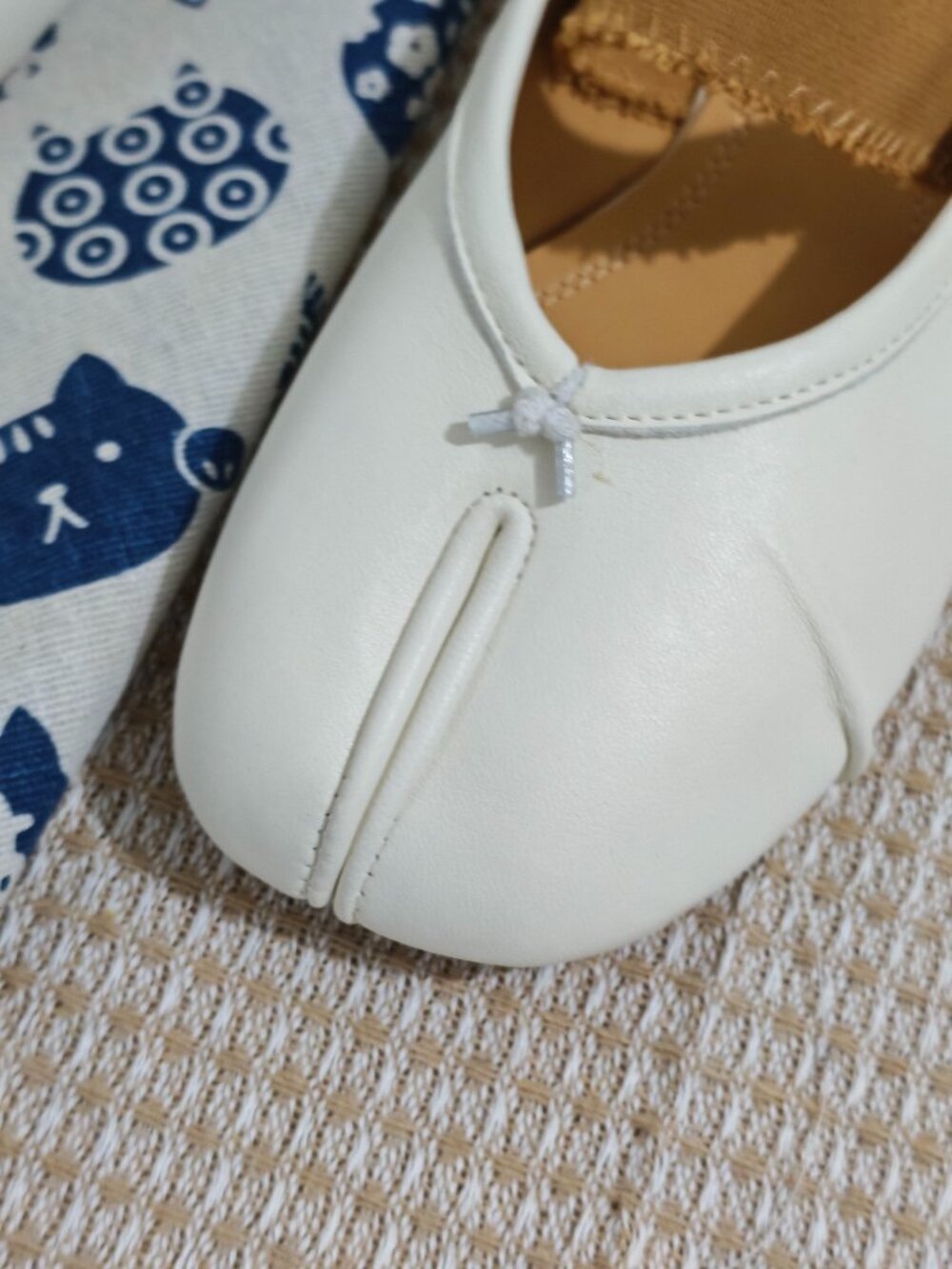 Maison Margiela Tabi White Leather Mule Slip On Shoes - Picture 3 of 8